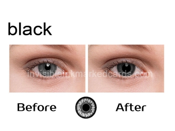 Lentes de contacto para los ojos oscuros,  Lentes de Contacto IR o UV , Marked Cards
